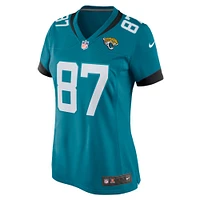 Maillot Nike Josh Pederson pour femme, bleu sarcelle, Jacksonville Jaguars Team Game