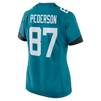 Maillot Nike Josh Pederson pour femme, bleu sarcelle, Jacksonville Jaguars Team Game