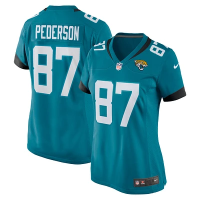 Women's Nike Josh Pederson  Teal Jacksonville Jaguars Team Game Jersey