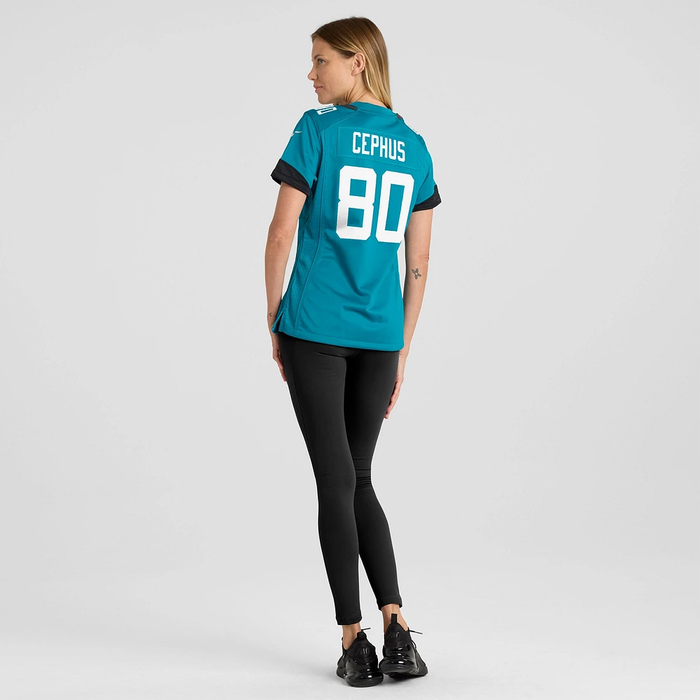 Maillot de match Nike Joshua Cephus Teal Jacksonville Jaguars pour femme