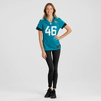 Maillot de match Nike Ross Matiscik des Jacksonville Jaguars pour femme, bleu sarcelle