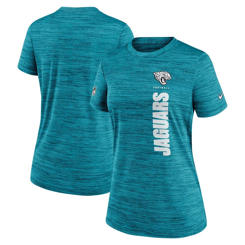 Women's Nike Teal Jacksonville Jaguars Sideline Velocity Performance T-Shirt
