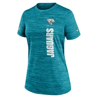 Women's Nike Teal Jacksonville Jaguars Sideline Velocity Performance T-Shirt