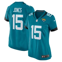 Maillot de joueur jeu des Jacksonville Jaguars Nike Tim Jones pour femme, bleu sarcelle