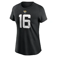 Women's Nike Trevor Lawrence Black Jacksonville Jaguars Player Name & Number T-Shirt