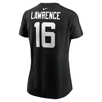 Women's Nike Trevor Lawrence Black Jacksonville Jaguars Player Name & Number T-Shirt