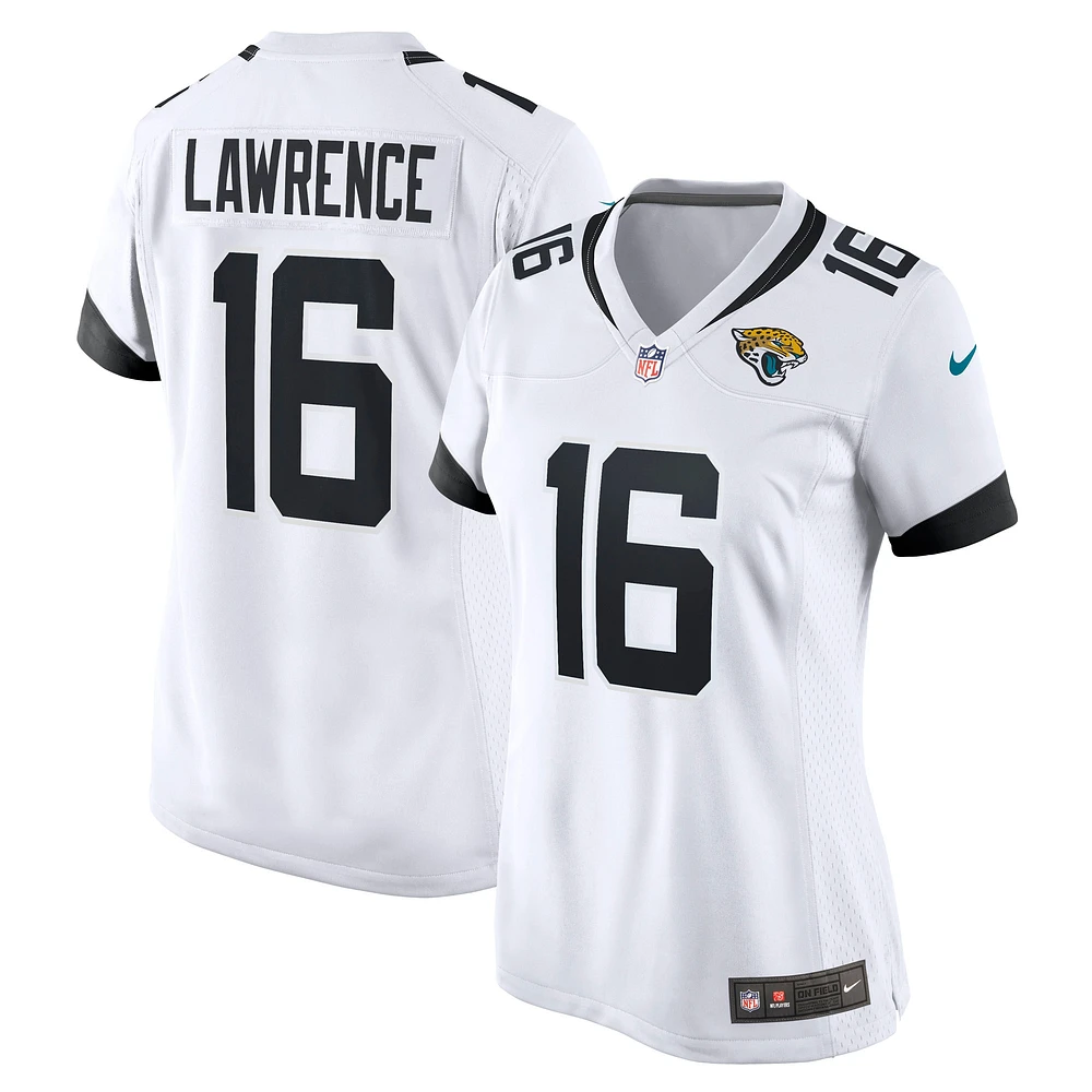 Maillot de match Nike Trevor Lawrence pour femme, blanc, Jacksonville Jaguars