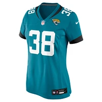 Maillot de match Nike Velus Jones Jr. Teal Jacksonville Jaguars pour femme