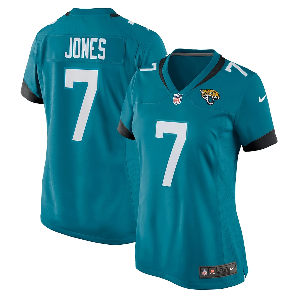 Maillot de match Nike Zay Jones des Jacksonville Jaguars pour femme, bleu sarcelle