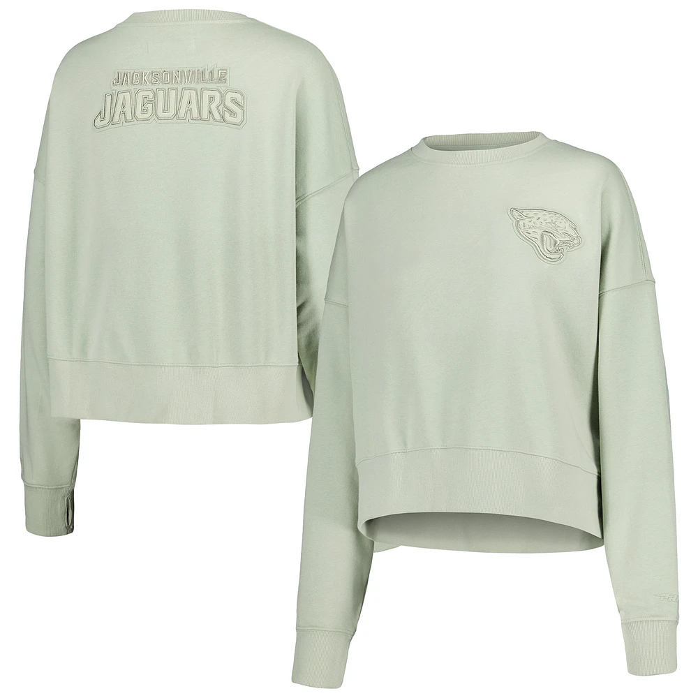 Sweat-shirt neutre Pro Standard vert clair des Jacksonville Jaguars pour femmes