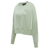 Women's Pro Standard  Light Green Jacksonville Jaguars Neutral Pullover Sweatshirt