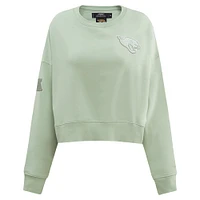 Women's Pro Standard  Light Green Jacksonville Jaguars Neutral Pullover Sweatshirt