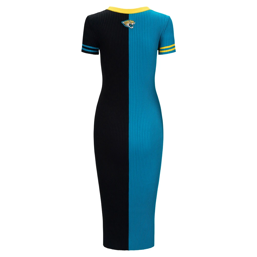 Robe Colleen pour femme STAUD bleu sarcelle/noir Jacksonville Jaguars