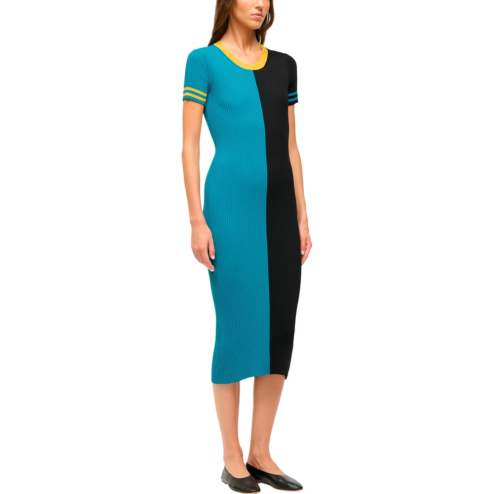 Women's STAUD  Teal/Black Jacksonville Jaguars Colleen Dress