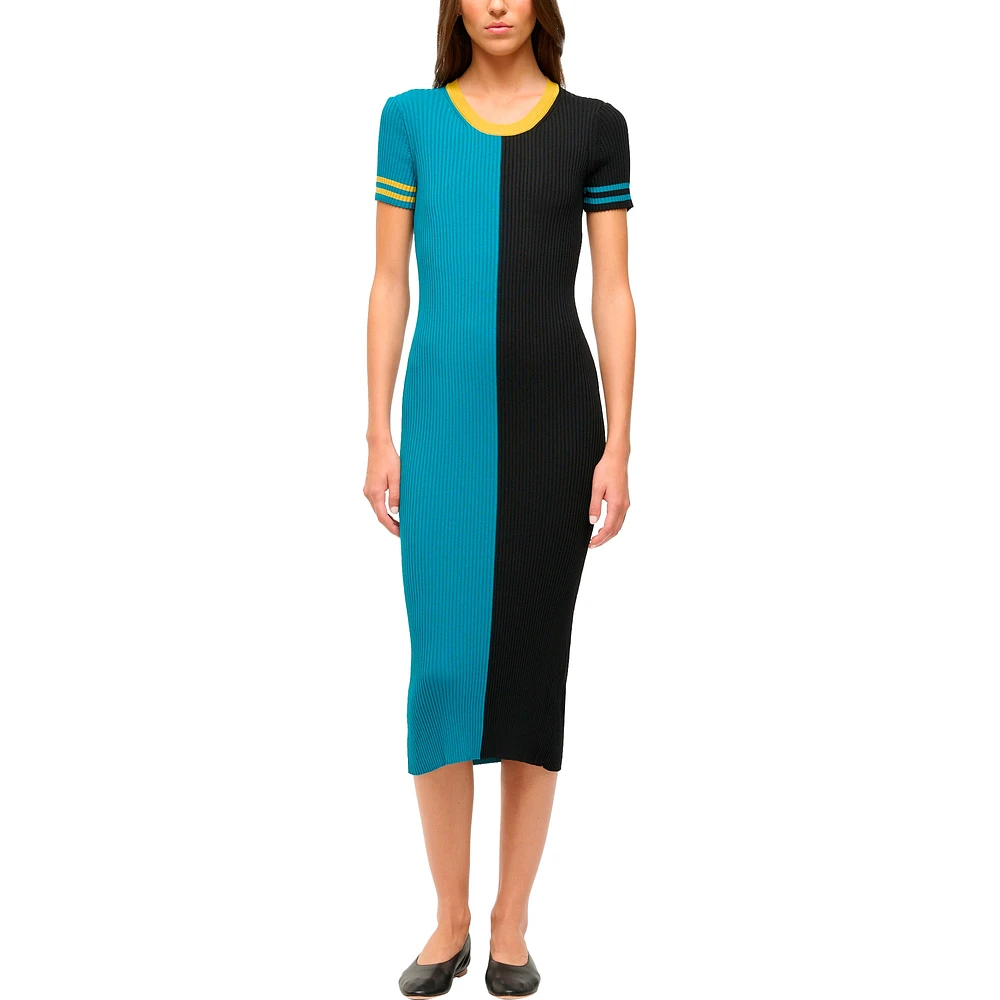 Women's STAUD  Teal/Black Jacksonville Jaguars Colleen Dress