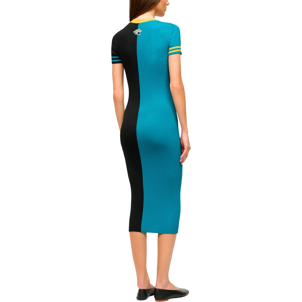 Women's STAUD  Teal/Black Jacksonville Jaguars Colleen Dress