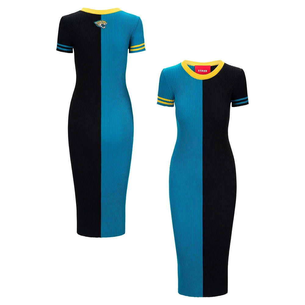 Women's STAUD  Teal/Black Jacksonville Jaguars Colleen Dress