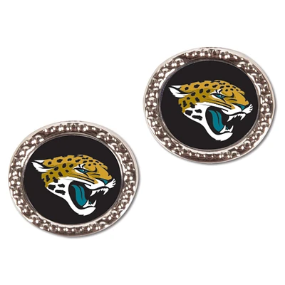 Boucles d'oreilles rondes WinCraft Jacksonville Jaguars pour femmes