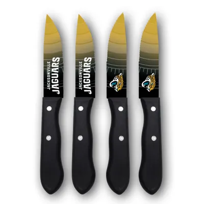 Jacksonville Jaguars Woodrow 4-Piece Stainless Steel Steak Knife Set
