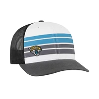 Youth '47 White/Charcoal Jacksonville Jaguars Cove Trucker Adjustable Hat