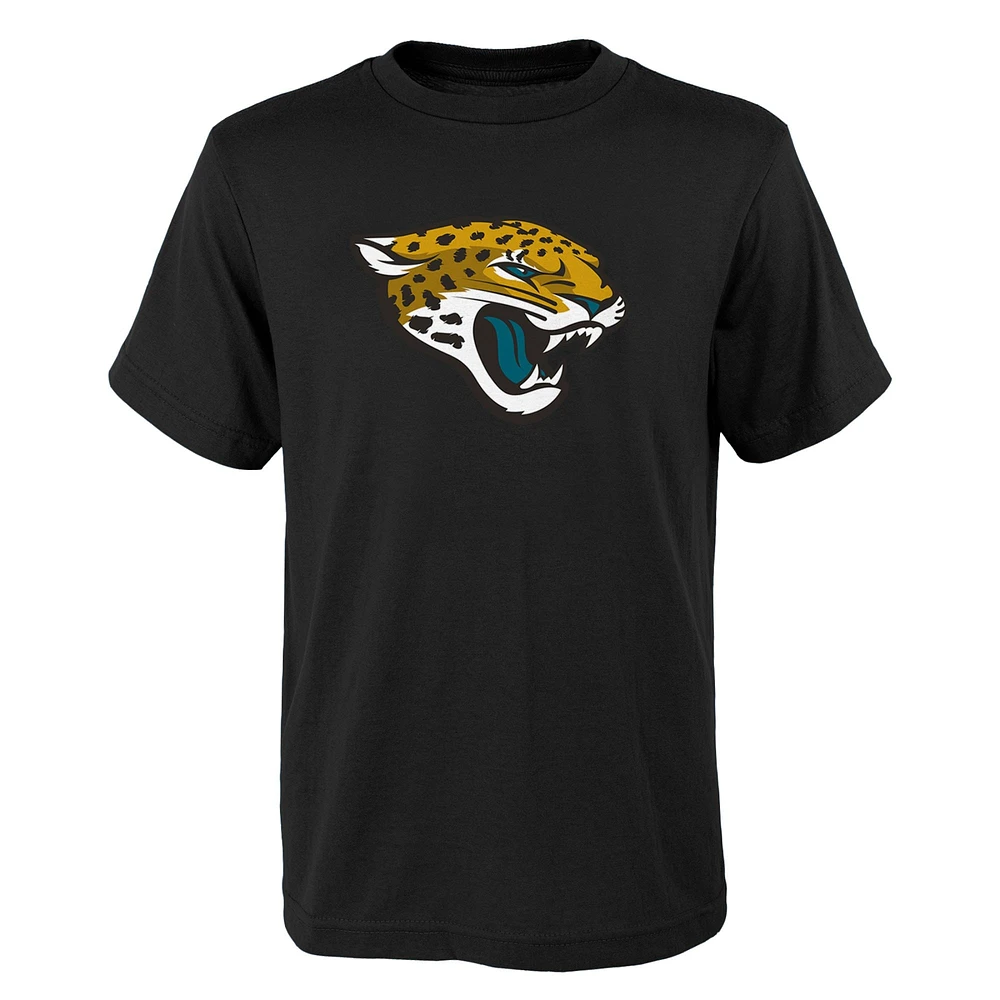 T-shirt noir à logo principal Jacksonville Jaguars pour jeune