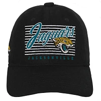 Youth Black Jacksonville Jaguars Retro Wooly Adjustable Hat