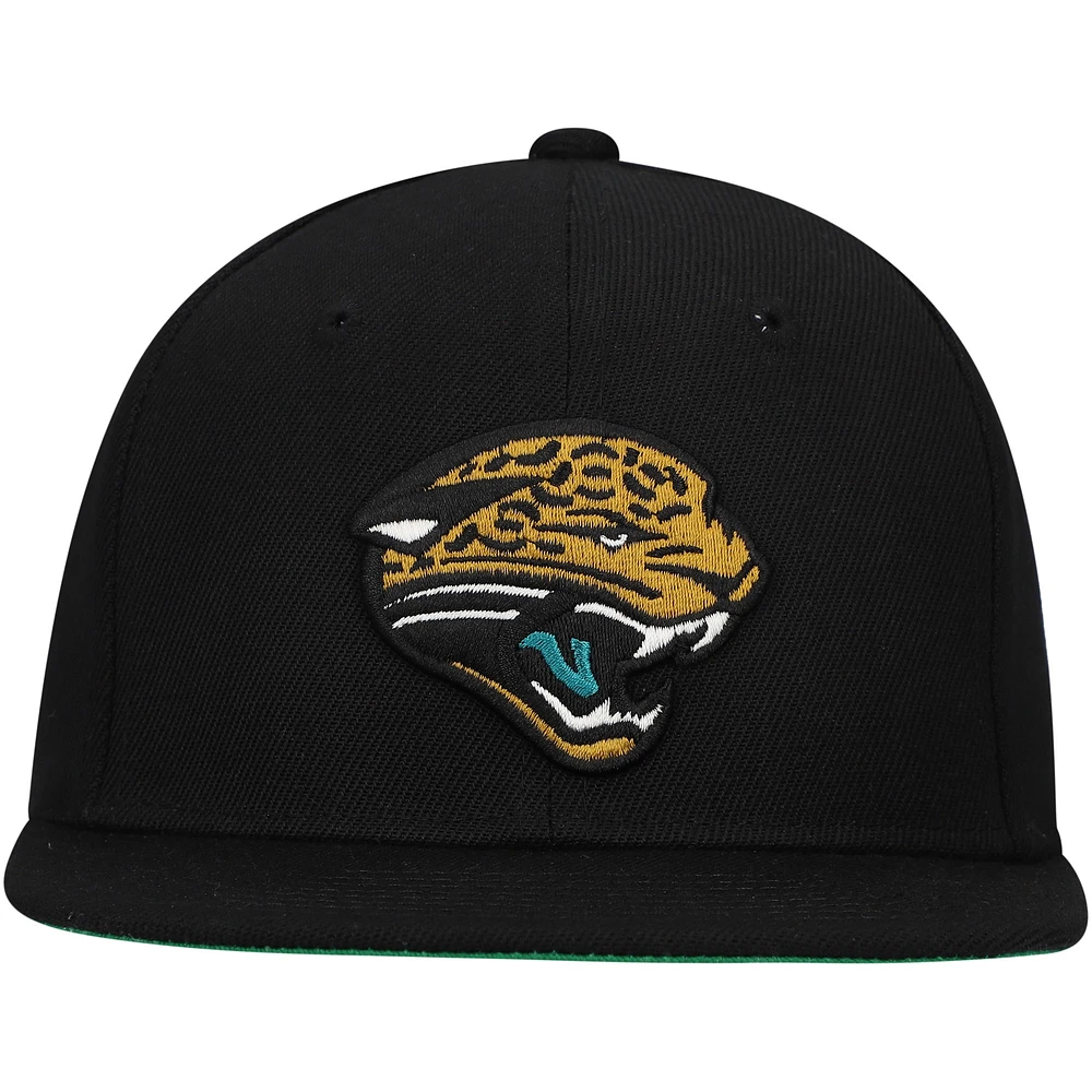 Youth Mitchell & Ness Black Jacksonville Jaguars Gridiron Classics Ground Snapback Hat