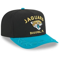 Youth New Era  Black/Teal Jacksonville Jaguars 2025 NFL Draft A-Frame 9FIFTY Snapback Hat