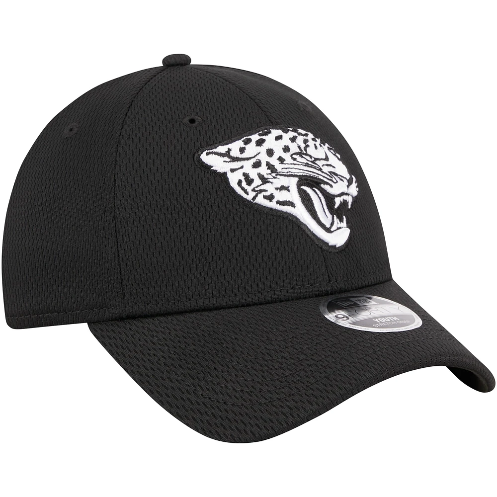 Youth New Era Black Jacksonville Jaguars  Main B-Dub 9FORTY Adjustable Hat