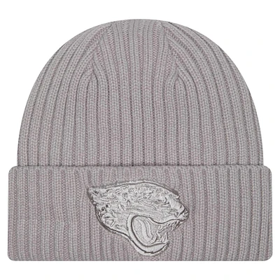 Youth New Era Gray Jacksonville Jaguars Color Pack Cuffed Knit Hat