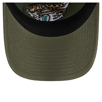 Youth New Era Olive Jacksonville Jaguars Main 9TWENTY Adjustable Hat