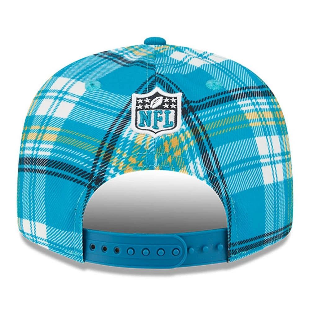 Casquette Snapback 9FIFTY New Era pour jeunes Jacksonville Jaguars 2024 Sideline Statement - Bleu sarcelle