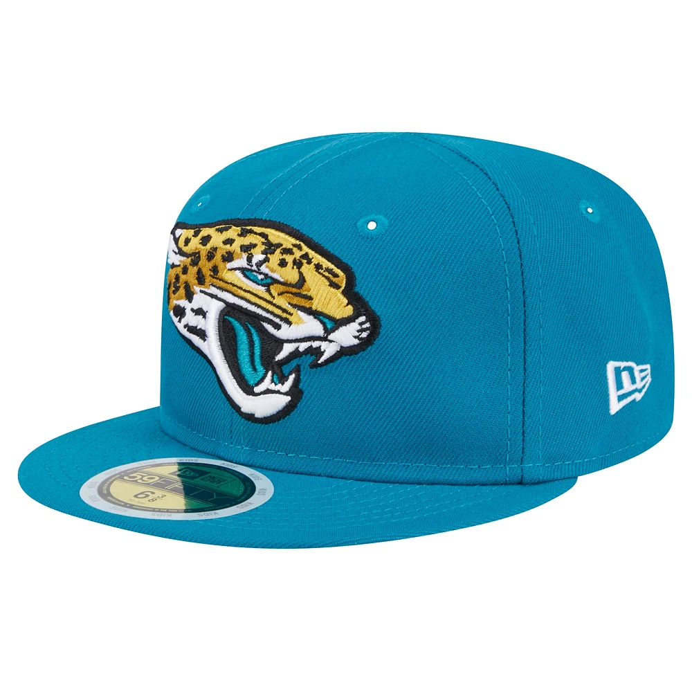 Youth New Era Teal Jacksonville Jaguars  Main 59FIFTY Fitted Hat