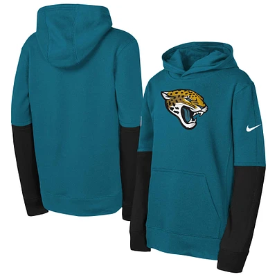 Sweat à capuche Nike Teal Jacksonville Jaguars Club pour jeunes