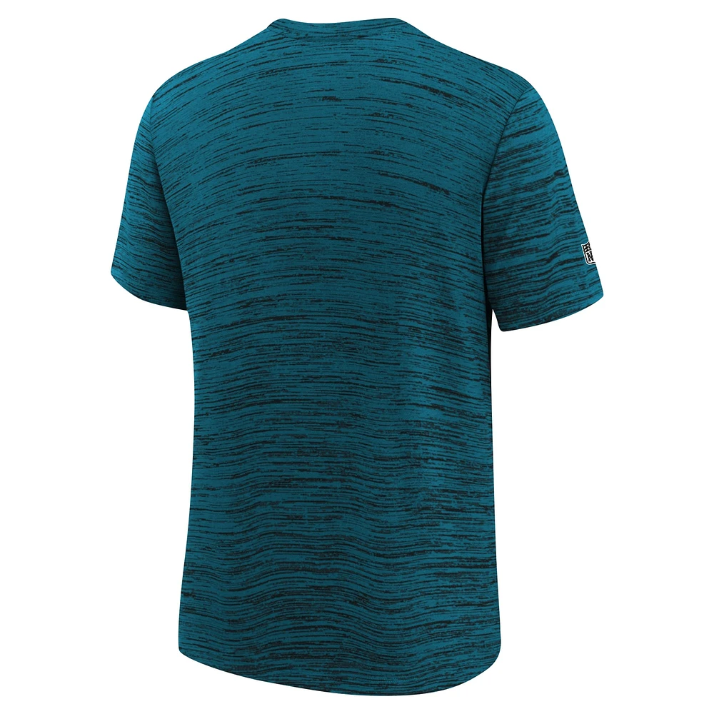 T-shirt Nike Teal Jacksonville Jaguars Sideline Velocity Performance pour jeunes