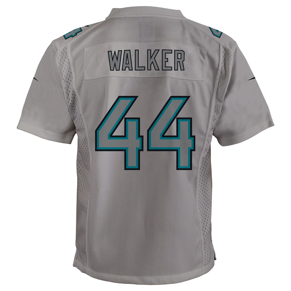 Maillot de jeu Atmosphere Jacksonville Jaguars Nike Travon Walker gris pour jeune