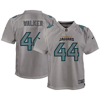 Maillot de jeu Atmosphere Jacksonville Jaguars Nike Travon Walker gris pour jeune