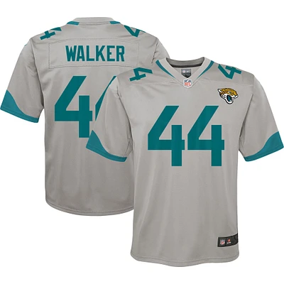 Maillot de jeu inversé Nike Travon Walker pour jeunes des Jacksonville Jaguars, argent