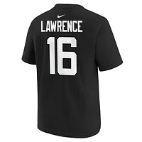 T-shirt Nike Trevor Lawrence noir avec nom et numéro de joueur des Jaguars Jacksonville