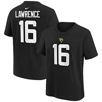 T-shirt Nike Trevor Lawrence noir avec nom et numéro de joueur des Jaguars Jacksonville