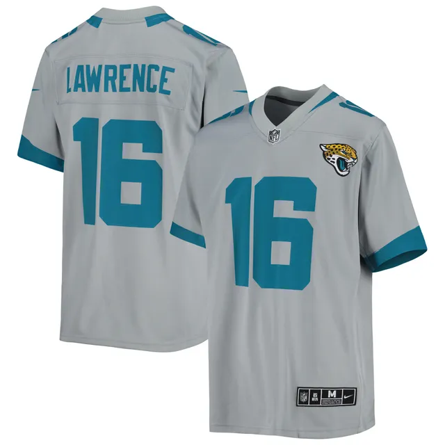 Youth Nike Trevor Lawrence Gray Jacksonville Jaguars Atmosphere Game Jersey  