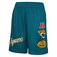 Short à blocs de couleurs Game Time des Jaguars Jacksonville bleu sarcelle pour jeunes