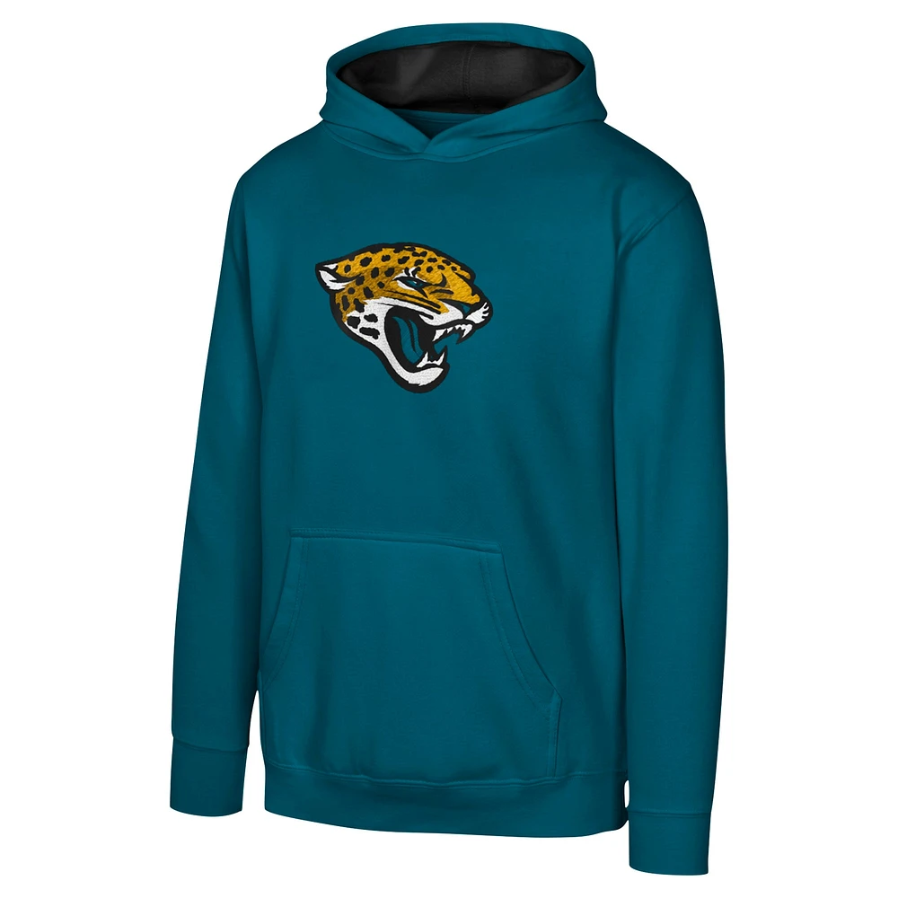 Youth Teal Jacksonville Jaguars Prime Pullover Hoodie