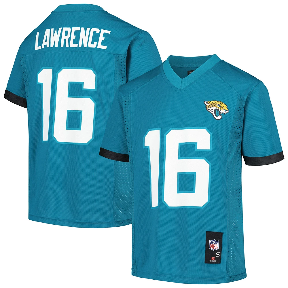 Maillot de joueur réplique pour jeunes Trevor Lawrence, bleu sarcelle, Jacksonville Jaguars