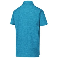 Youth Wes & Willy Teal Jacksonville Jaguars Cloudy Yarn Polo