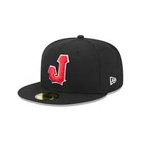 Casquette ajustée 59FIFTY Jacksonville Jumbo Shrimp pour homme de New Era, noire