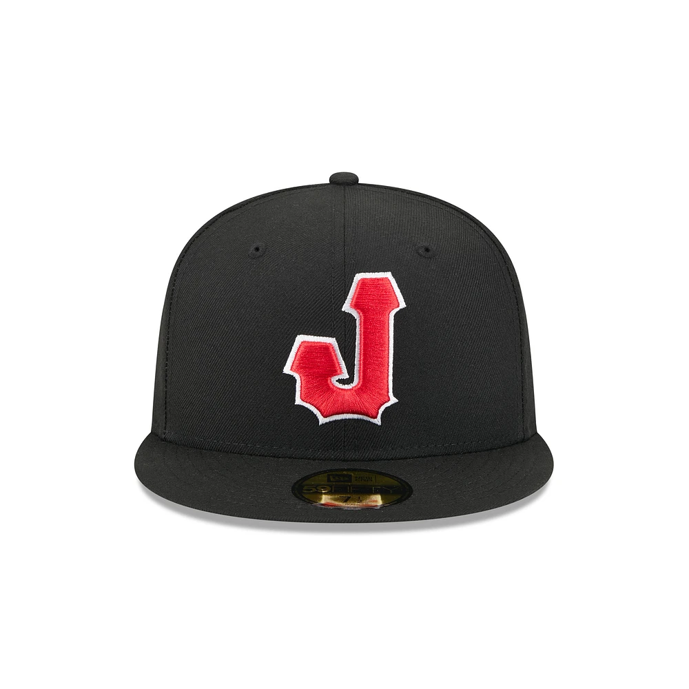Casquette ajustée 59FIFTY Jacksonville Jumbo Shrimp pour homme de New Era, noire