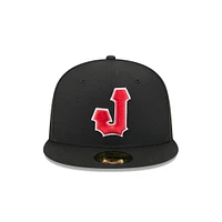 Casquette ajustée 59FIFTY Jacksonville Jumbo Shrimp pour homme de New Era, noire