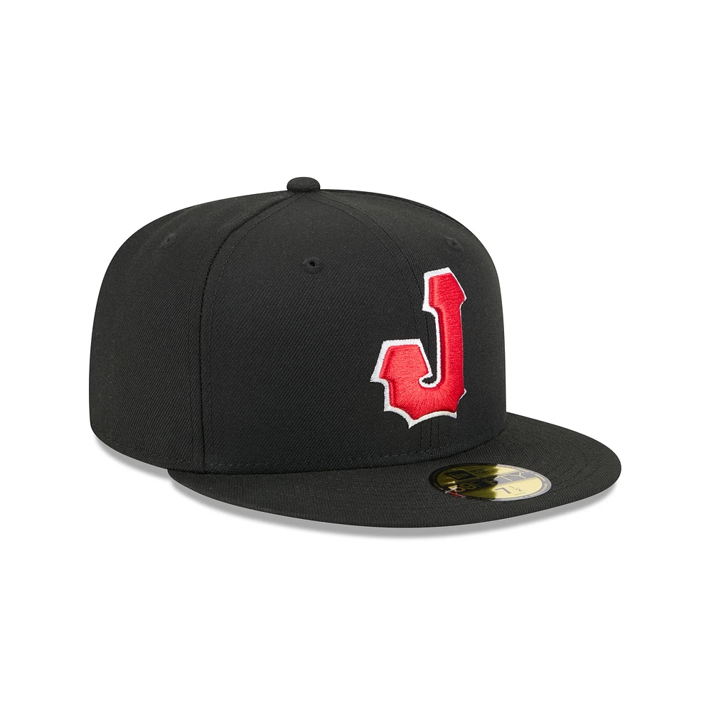 Casquette ajustée 59FIFTY Jacksonville Jumbo Shrimp pour homme de New Era, noire