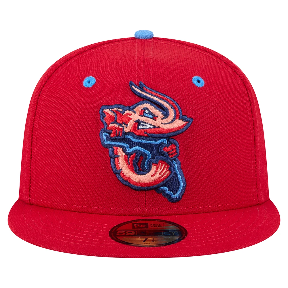 Casquette ajustée Jacksonville Jumbo Shrimp Authentic Collection 59FIFTY pour homme de New Era